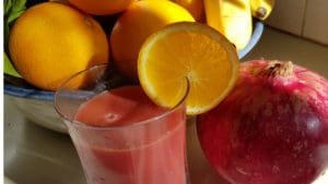 Pomegranate Drink in Glass